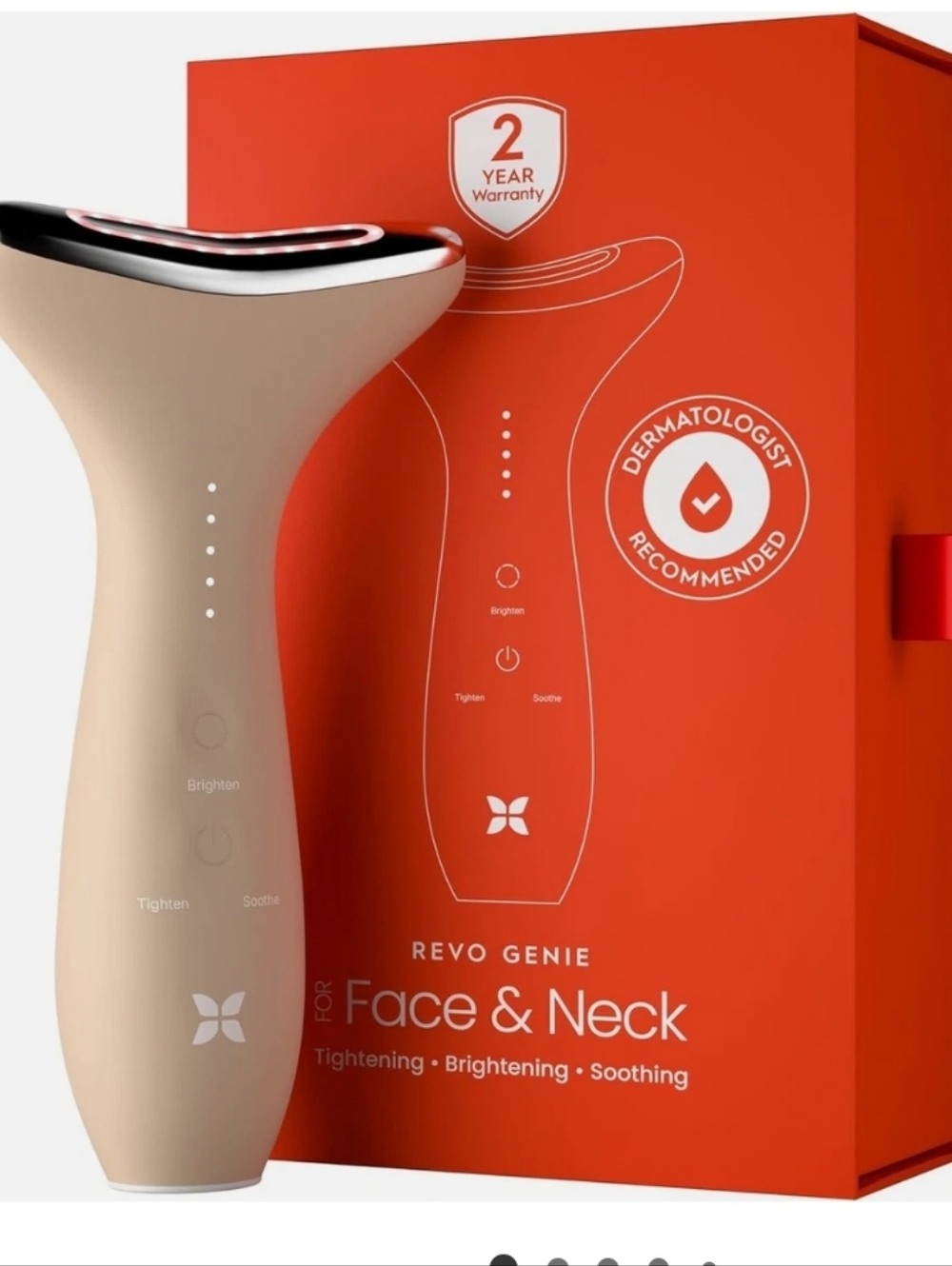NWT Revo Genie For Facial & Neck Tightening, Brightening, Soothing